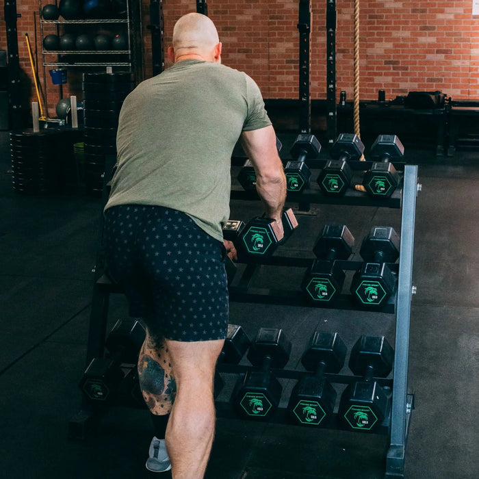 Fringe Sport Silverback Rubber Coated Dumbbells