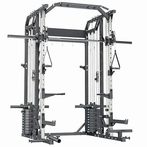 Functional Trainer Smith Machine All-in-One Home Gym with Pulley Set and Cable Crossover