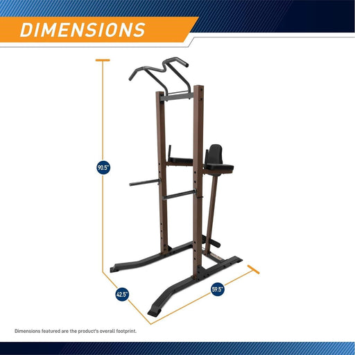 Heavy Duty Home Gym System for Bodybuilding and Strength Training with Squat Rack and Power Tower