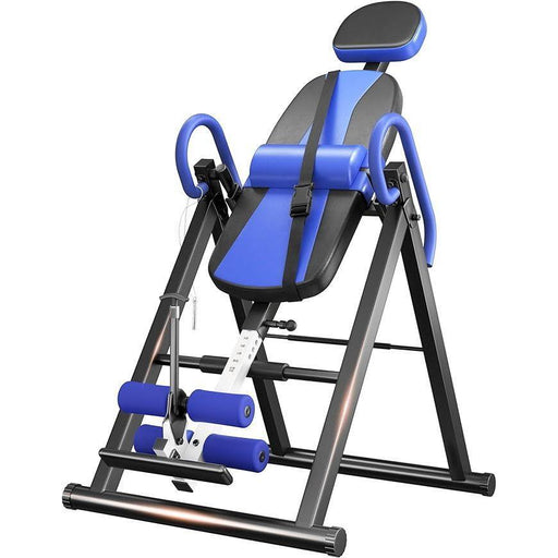 Heavy Duty Inversion Table with Headrest & Adjustable Protective Belt for Back Pain Relief Therapy