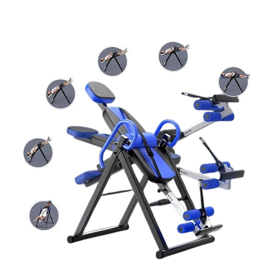 Heavy Duty Inversion Table with Headrest & Adjustable Protective Belt for Back Pain Relief Therapy