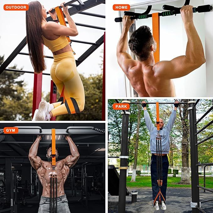 Heavy Duty Pull Up Assistance Bands with Adjustable Weight/Size for Strength Training