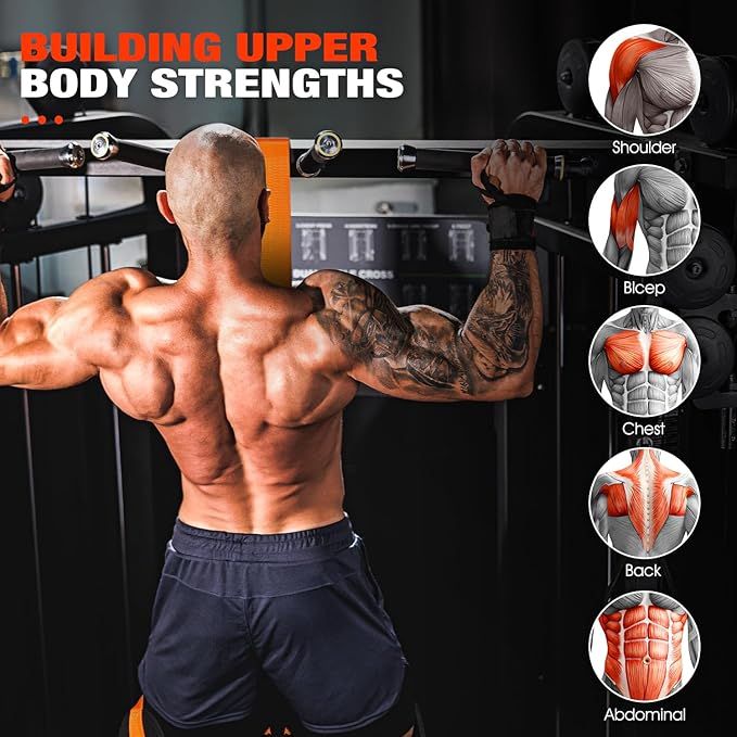 Heavy Duty Pull Up Assistance Bands with Adjustable Weight/Size for Strength Training