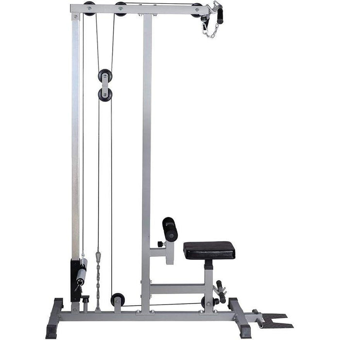LAT Pull Down Machine Low Row Cable Fitness Exercise Body Workout Strength Training Bar Machine
