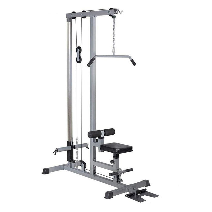 LAT Pull Down Machine Low Row Cable Fitness Exercise Body Workout Strength Training Bar Machine