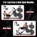Leg Press Machine with Roller Bearing Adjustable Hack Squat Combo for Full Lower Body Workout