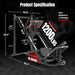 Leg Press Machine with Roller Bearing Adjustable Hack Squat Combo for Full Lower Body Workout