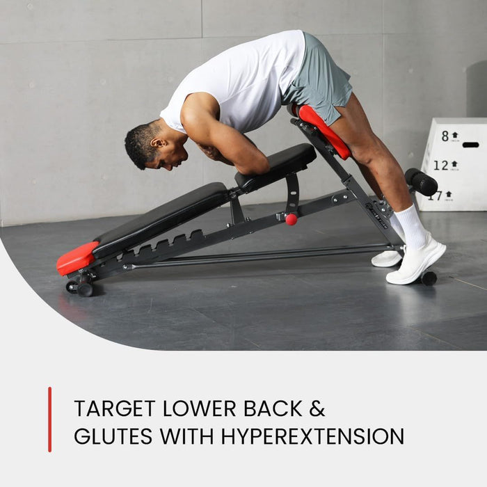 Multi-Functional Adjustable FID Weight Bench for Full Body Workout Incline Decline Flat Bench