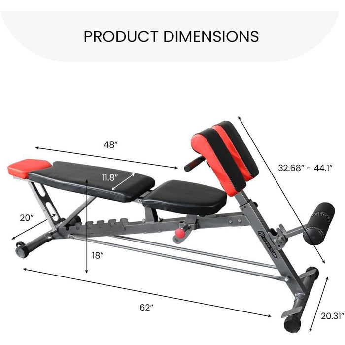 Multi-Functional Adjustable FID Weight Bench for Full Body Workout Incline Decline Flat Bench
