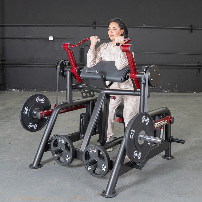 Muscle D Fitness Power Leverage V2 Iso Lateral Biceps Curl / Preacher Curl Machine PL-PV2-BC2