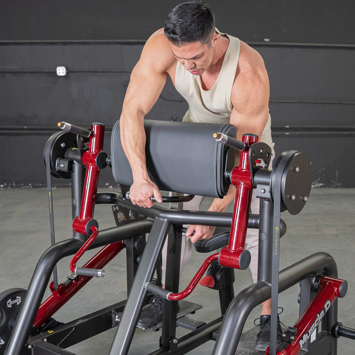 Muscle D Fitness Power Leverage V2 Iso Lateral Biceps Curl / Preacher Curl Machine PL-PV2-BC2