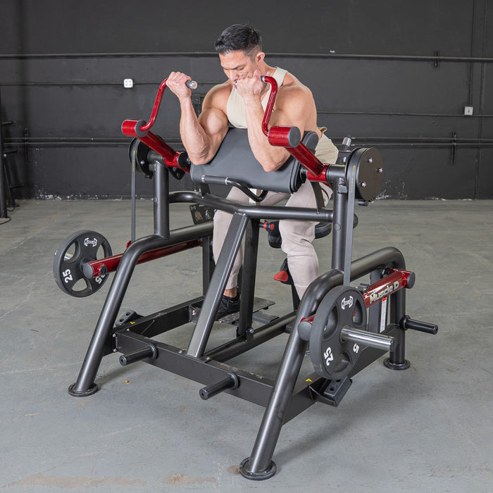 Muscle D Fitness Power Leverage V2 Iso Lateral Biceps Curl / Preacher Curl Machine PL-PV2-BC2