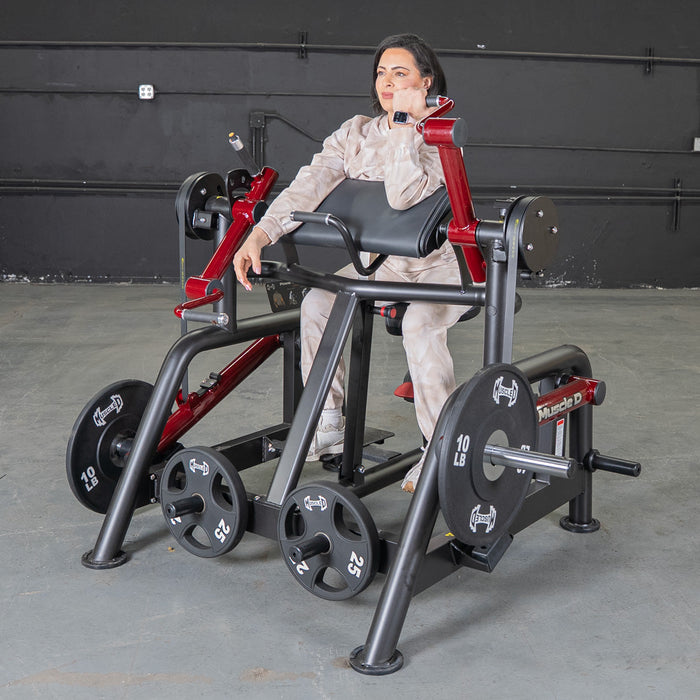 Muscle D Fitness Power Leverage V2 Iso Lateral Biceps Curl / Preacher Curl Machine PL-PV2-BC2