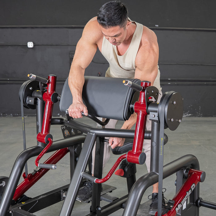 Muscle D Fitness Power Leverage V2 Iso Lateral Biceps Curl / Preacher Curl Machine PL-PV2-BC2