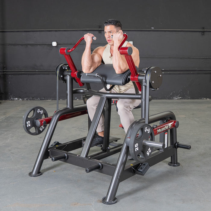 Muscle D Fitness Power Leverage V2 Iso Lateral Biceps Curl / Preacher Curl Machine PL-PV2-BC2