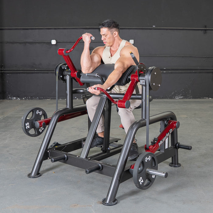 Muscle D Fitness Power Leverage V2 Iso Lateral Biceps Curl / Preacher Curl Machine PL-PV2-BC2