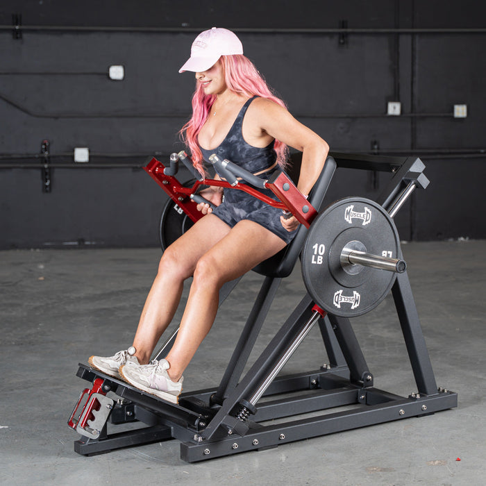 Muscle D Fitness Power Leverage V2 Linear Bearing Row Shoulder Press Machine PL-PV2-LBR
