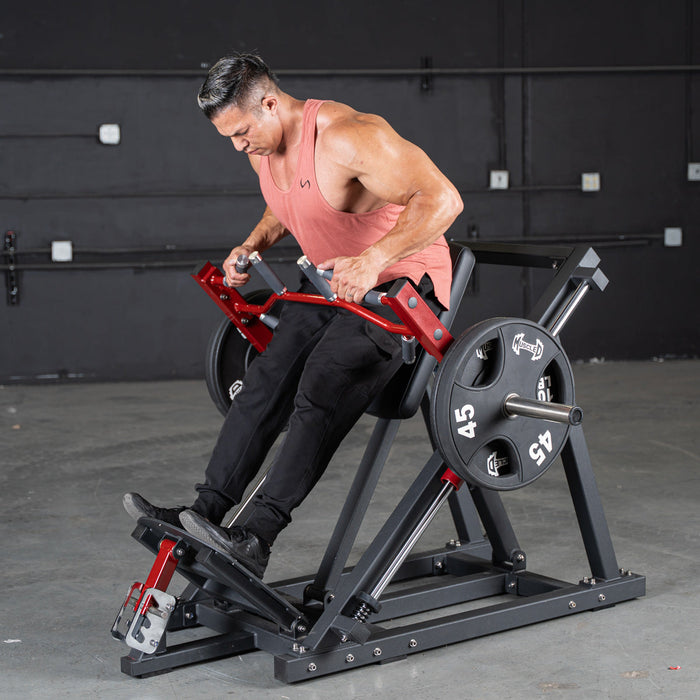 Muscle D Fitness Power Leverage V2 Linear Bearing Row Shoulder Press Machine PL-PV2-LBR