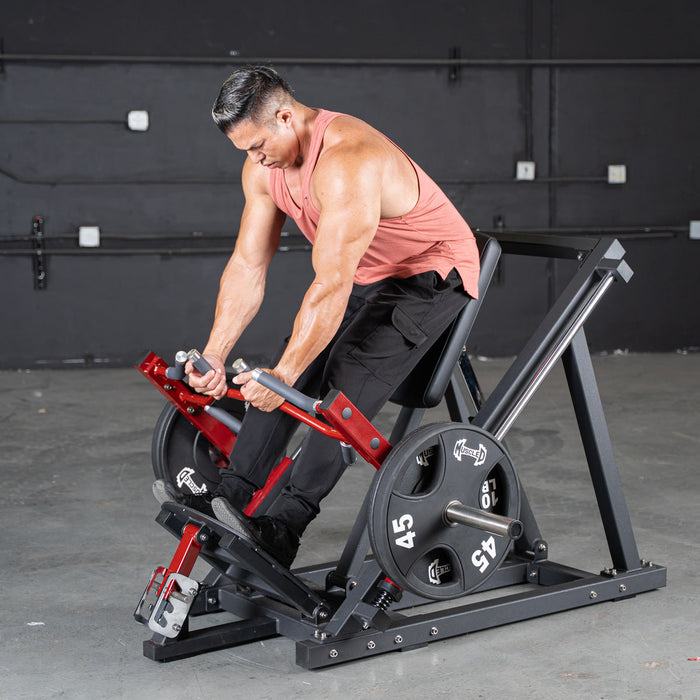 Muscle D Fitness Power Leverage V2 Linear Bearing Row Shoulder Press Machine PL-PV2-LBR