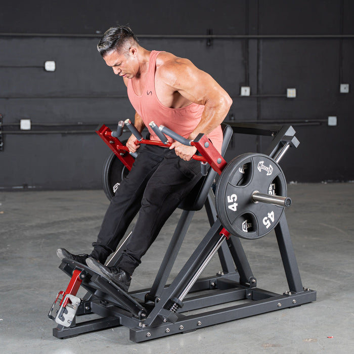 Muscle D Fitness Power Leverage V2 Linear Bearing Row Shoulder Press Machine PL-PV2-LBR