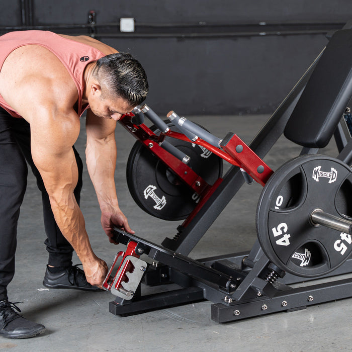 Muscle D Fitness Power Leverage V2 Linear Bearing Row Shoulder Press Machine PL-PV2-LBR