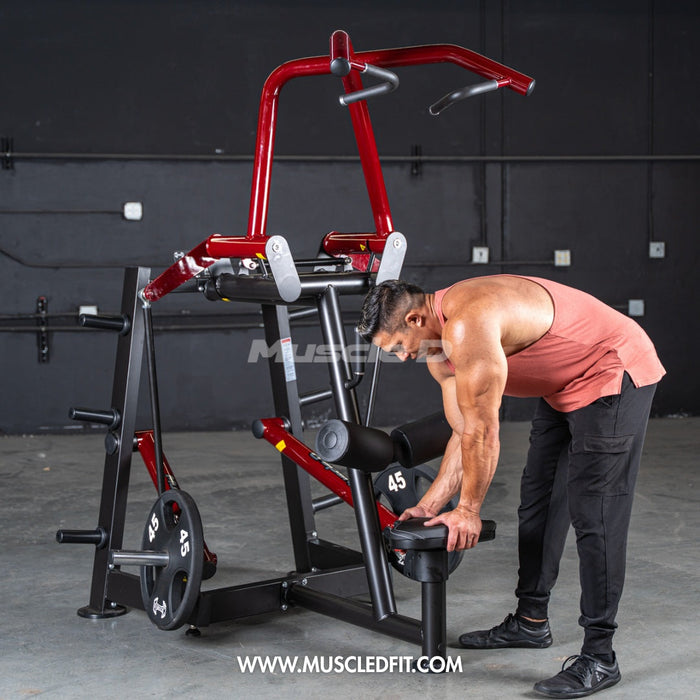Muscle D Fitness Power Leverage V2 Rotary Lat Pulldown – Iso-Lateral Commercial Gym Machine PL-PV2-RLP