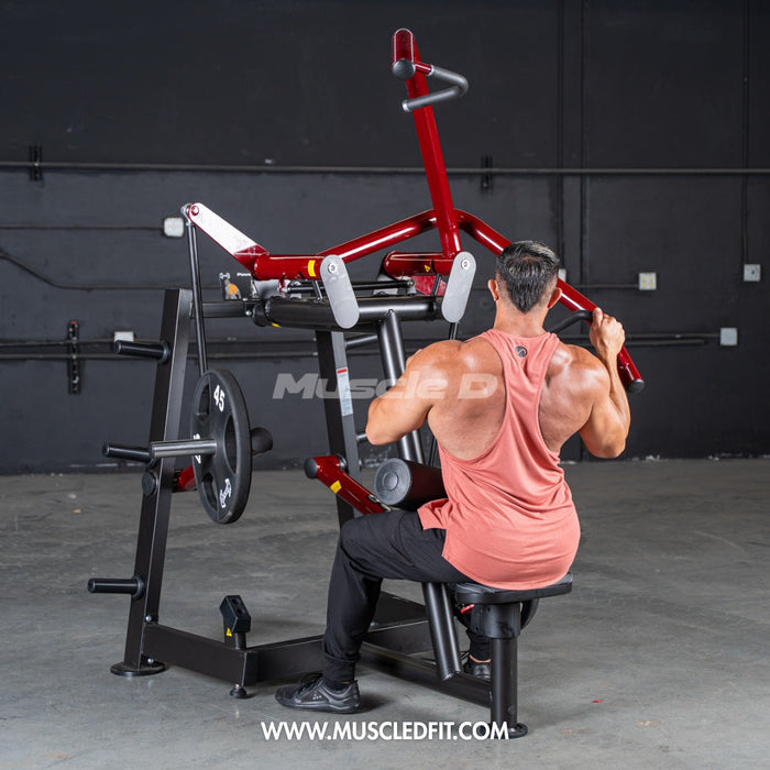 Muscle D Fitness Power Leverage V2 Rotary Lat Pulldown – Iso-Lateral Commercial Gym Machine PL-PV2-RLP