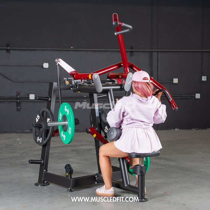Muscle D Fitness Power Leverage V2 Rotary Lat Pulldown – Iso-Lateral Commercial Gym Machine PL-PV2-RLP