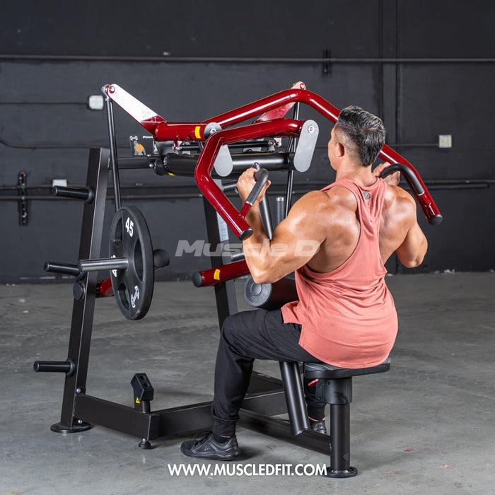 Muscle D Fitness Power Leverage V2 Rotary Lat Pulldown – Iso-Lateral Commercial Gym Machine PL-PV2-RLP