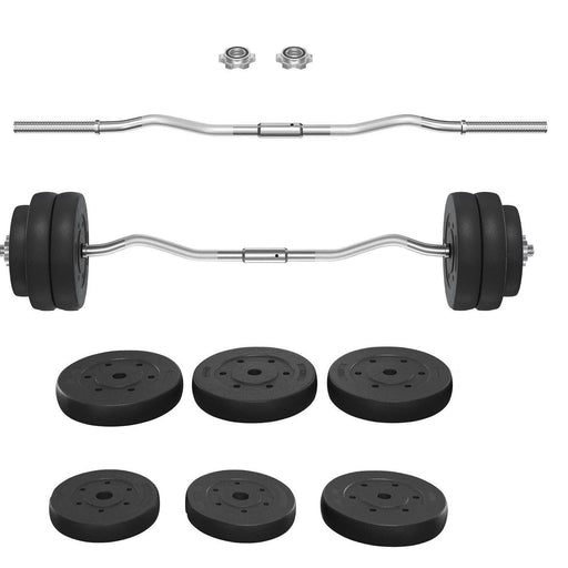 Olympic Curl Bar with 66LB Weights