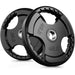 Olympic Rubber Grip Plates for Barbell, 2-Inch Weight Plates for Weightlifting and Strength Training in Home and Gym, Single, Pair and Sets(2.5/5/10/25 LB)