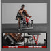 Preacher Curl Bench Plate Loaded Bicep Curl Machine 2 in 1 Arm Training for Home Gym