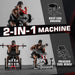 Preacher Curl Bench Plate Loaded Bicep Curl Machine 2 in 1 Arm Training for Home Gym