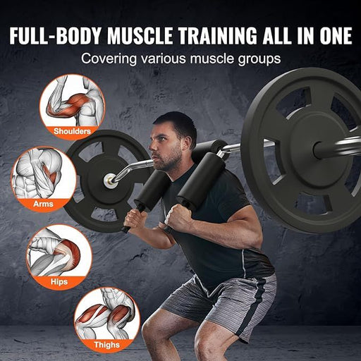 Safety Squat Bar 700lbs with Hex Barbell Trap Bar