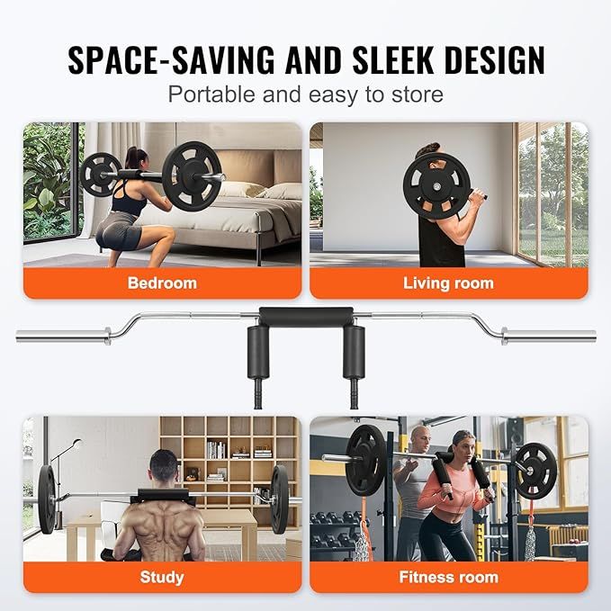 Safety Squat Bar 700lbs with Hex Barbell Trap Bar