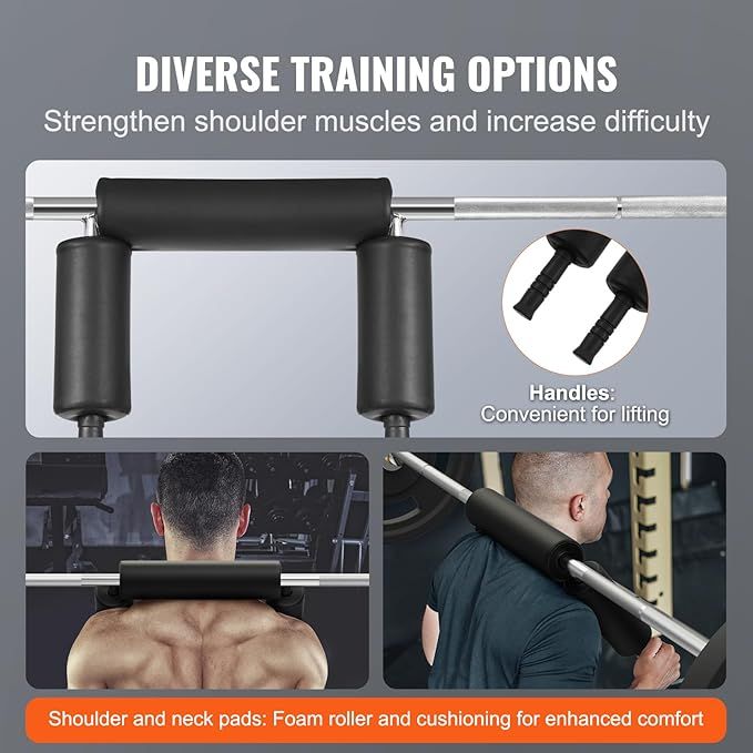 Safety Squat Bar 700lbs with Hex Barbell Trap Bar