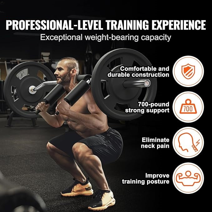 Safety Squat Bar 700lbs with Hex Barbell Trap Bar