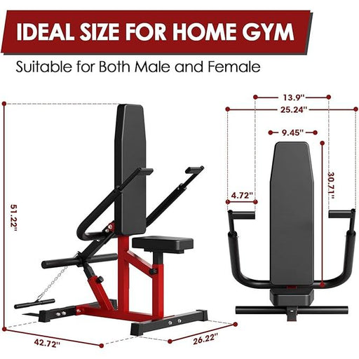 Seated Dip Machine Plate Loaded Tricep Dip Press & Cable Bar Combo for Home Gym