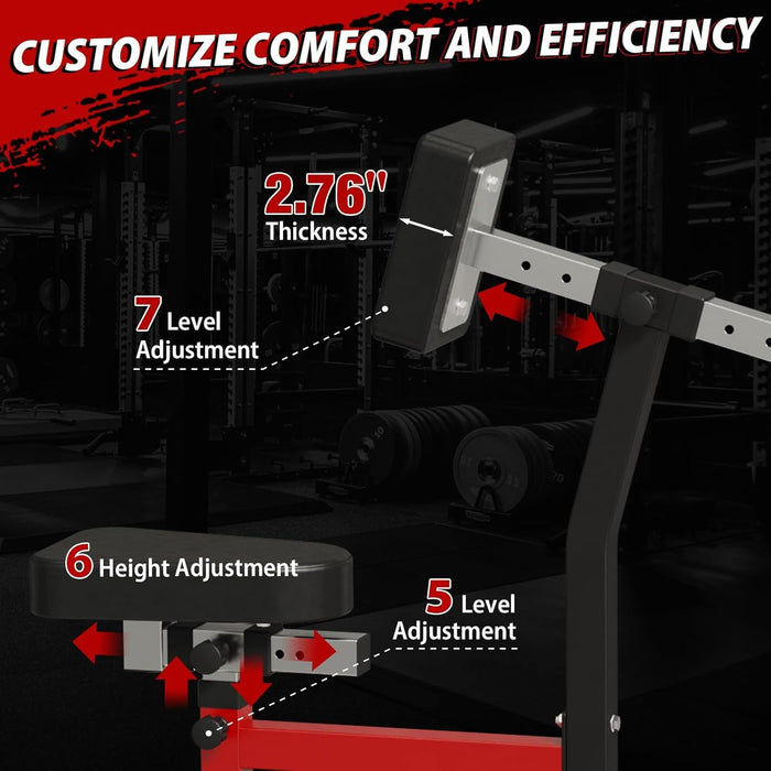 Seated Row Machine Plate Loaded Adjustable Back Workout Equipment with Independent Arms