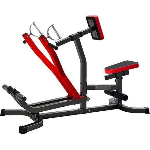 Seated Row Machine Plate Loaded with Independent Arms Multi Grip Positions for Upper Body Workout