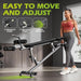 Semi-Commercial Sit-Up Bench with Reverse Crunch Handle Adjustable for Ab & Core Workout