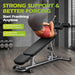 Semi-Commercial Sit-Up Bench with Reverse Crunch Handle Adjustable for Ab & Core Workout
