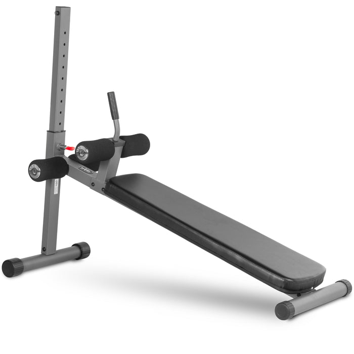 XMark Fitness Adjustable Decline Abdominal Sit-up Bench 12 Resistance Levels