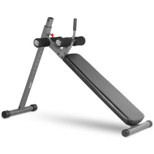 XMark Fitness Adjustable Decline Abdominal Sit-up Bench 12 Resistance Levels