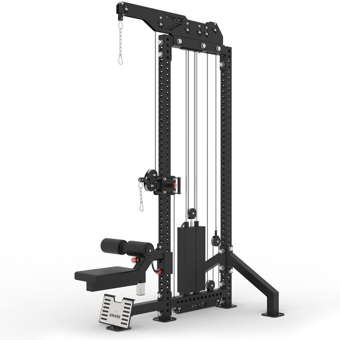 XMark Fitness Commercial Lat Pulldown and Low Row Single Stack Functional Trainer