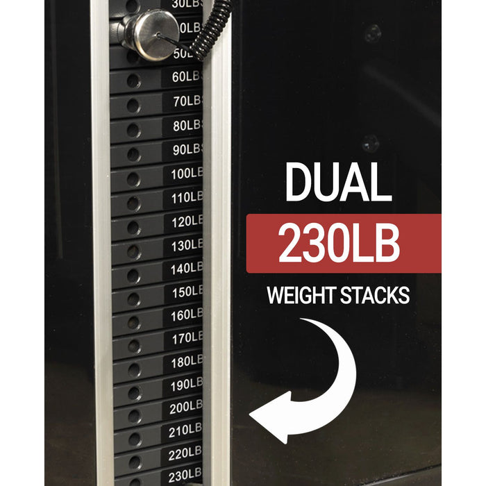 XMark Fitness Functional Trainer With Dual 230 lb Weight Stacks FT-9040