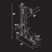 XMark Fitness Lat Pull-Down Machine with Low-Row XM-7618